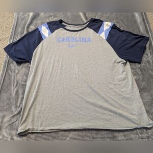 Nike Carolina Men's Gray and Blue Shirt Sz: 3XL